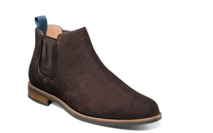 Florsheim Uptown Men's Brown Suede Plain Toe Gore Boots 15168-245 - Picture 1 of 7