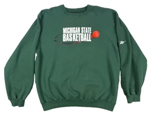 Mens Vintage Reebok Michigan State Spartans Basketball Crew Neck Sweatshirt XXXL - Picture 1 of 9