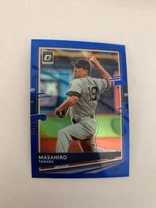 2020 Donruss Optic Blue #196 Masahiro Tanaka 19/75 New York Yankees - Picture 1 of 2
