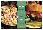 Huntsville AL Food Burgers Mozzarellas American Cafe Abendessen Pasta UNP Postkarte