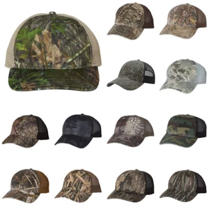 Richardson Washed Printed Trucker Cap Unstructured 6-Panel Low Profile Cap 111P - Picture 1 of 14