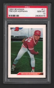 Carta Trevor Hoffman HOF 1992 Bowman #11 Rookie Rc PSA 10 (gemma nuova di zecca) x474 - Foto 1 di 2