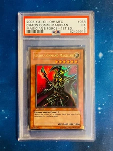 YuGiOh PSA 1st 1. Edition Chaos Command Magician ULTRA Magician's Force MFC-068 - Bild 1 von 2