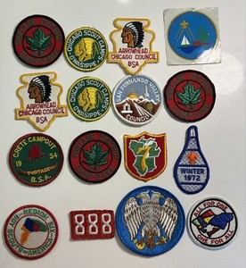 Lot of Vintage BOY SCOUT Patches - 1950s to 1970s