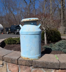 Vintage Brandyview Dairy Brooklyn, NY Milk Can Jug Antique 10 Gallon Steel - Picture 1 of 11