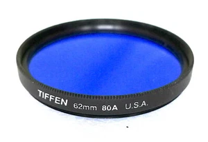 62mm Tiffen 80A Filter - Blue Color Correction - NEW - Picture 1 of 4