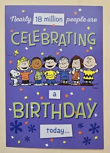 Peanuts "Snoopy & Friends"/ Biglietto Auguri Buon Compleanno (+ Busta) - Foto 1 di 4