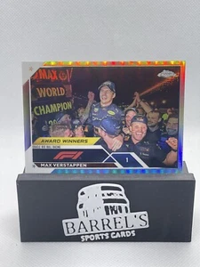 2023 Topps Chrome Formula 1 190 MAX VERSTAPPEN Refractor Oracle Red Bull Racing - Picture 1 of 2