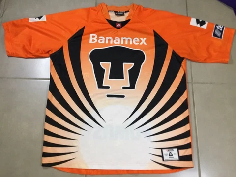 VTG Mens 2002 Lotto PUMAS UNAM BERNAL GOALKEEPER Sz L Soccer jersey Shirt Large Cover