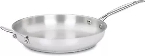 Cuisinart  Chef's Classic Stainless Skillet with Helper Handle,Stainless Steel - Picture 1 of 2