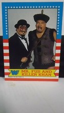 1987 Topps WWF Wrestling Card Mr. Fuji & Killer Khan Wrestling Stars