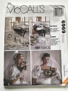 Lingerie Bag M6969 Uncut Sewing Pattern Bridal Wedding Gloves Garter Pillow - Picture 1 of 2