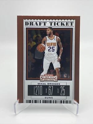 2019-20 Panini Contenders Draft Picks Variations Mikal Bridges Phoenix Suns #42B - Image 1 of 2