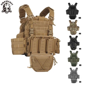 ARC Tactical Vest Tubes Quick Release Plate Carrier MOLLE w/ Dump Sub Mag Pouch - Picture 1 of 25