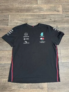 Mens Mercedes AMG Petronas F1 Team T-shirt Black XXL - Picture 1 of 10