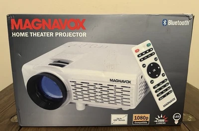 MAGNAVOX MP604 Home Theater Projector, LCD, HDMI, VGA, USB, 1080p, 140 Lumen - Image 1 of 4