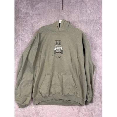 Sudadera con Capucha The Mountain Graphic Jeep Mountain Bikes Go Away Verde Talla L Foto 1 de 4