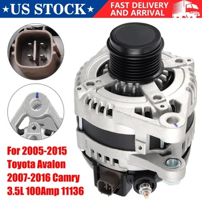 NEW Alternator For Toyota Camry 2007-2016 Venza 2009-2012 Avalon 2005-2015 3.5L - Imagem 1 de 4