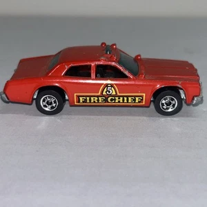Vintage Hot Wheels Fire Chief #5 Red 1977 HK Rare VERY NICE FREE SHIPPING - Picture 1 of 5