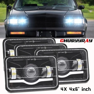 4x Faros LED HI/LO Beam H4656 Fit Buick Regal Grand National 1982-1987 4X6" - Imagen 1 de 9