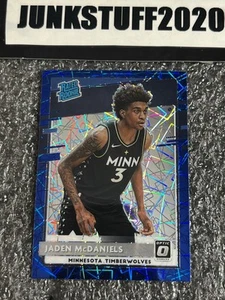 2020-21 Donruss Optic Jaden Mcdaniels Blue Velocity Holo Prizm Rated Rookie 178 - Picture 1 of 4