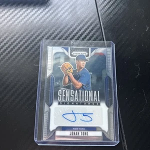 Jonah Tong 2025 Prizm - Sensational Signature / Auto - Mets - Bild 1 von 2