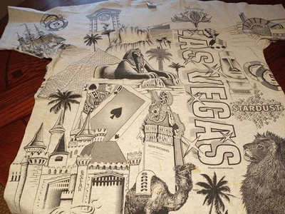 Camiseta vintage 1994 Las Vegas Casinos Circus. MGM, Caesars Flamingo XXL (90A) Foto 1 de 4