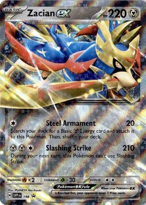 Zacian ex Holofoil 198 Promo SV: Scarlet & Violet Promo Cards Near Mint - Image 1 of 2