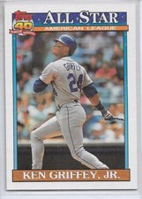 Ken Griffey, Jr 1991 Topps #392, American League All-Star!!