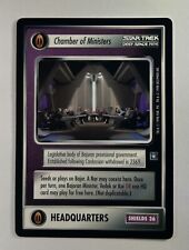 Star Trek CCG Deep Space Nine CHAMBER OF MINISTERS RARE Decipher NEVER PLAYED