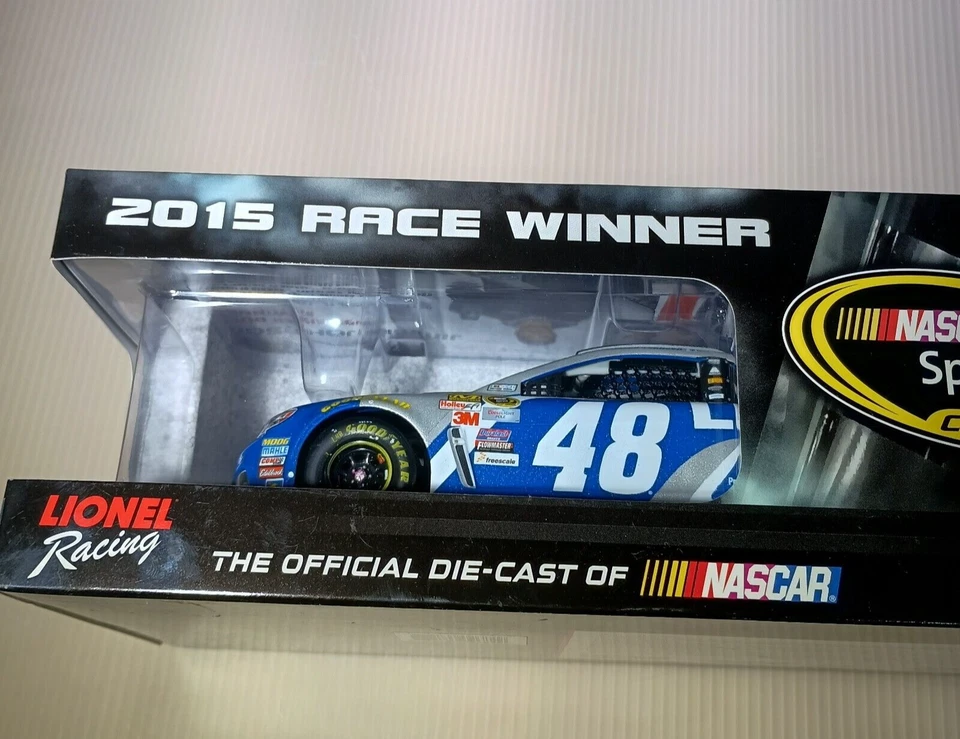 Jimmie Johnson #48 2015 1/24 Lowes Chevy SS Bud Duel Win Nascar Sprint Diecast - Image 1 of 4