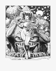 Arthur Adams, 'Space Girl', impresión de bellas artes, 16x20 pulgadas - Imagen 1 de 1