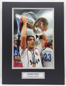 RARE Andrea Pirlo AC Milan Signed Photo Display + COA AUTOGRAPH ITALY - Picture 1 of 3