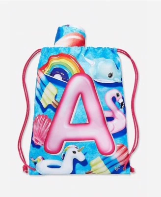 Toalla flotadora de piscina Justice Initial nueva con etiquetas en bolsa letra inicial J Foto 1 de 3