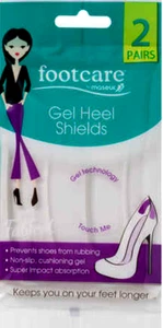 2 Pack Women Maseur Gel Cushion Heel Shields -Super Comfy for aching heels - Picture 1 of 3