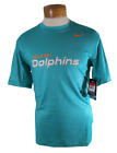 NWT Nike Miami Dolphins Mens Pro Hypercool Fitted S/S Top Shirt L Aqua MSRP$55