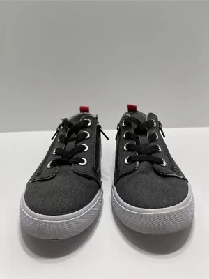 🐻 CAT & JACK Girls Black Lucian sneakers Double Zip Size 4 - Image 1 of 4