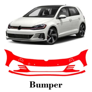 Front bumper PreCut PPF Paint Protection Film For Volkswagen GTI 2018-2021 - Picture 1 of 8