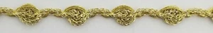 Metallic Rosebud Gimp Braid Trim -18 Continuous Yards - Picture 1 of 4