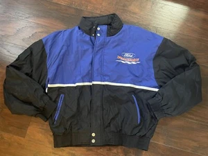 Vintage Ford Racing Champions Apparel Nascar Bomber Jacket Mens XXL Full Zip - Picture 1 of 7