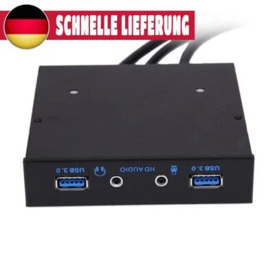 Neue 20Pin auf 2 USB 3.0 Port HUB + HD-Audio PC Diskette Expansion Frontpanel 3, - Bild 1 von 4