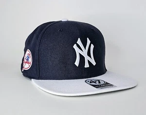 '47 New York Yankees Navy/White Sure Shot Captain Snapback Hat - Picture 1 of 5