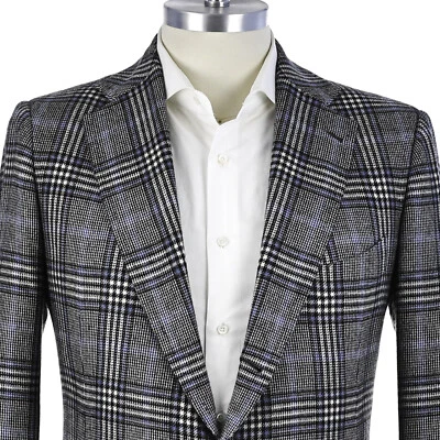 Abrigo deportivo reciente de cachemir grafito personalizado Cesare Attolini $8,895 para hombre EE. UU. 44R Foto 1 de 4