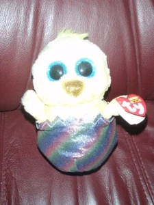 Ty Beanie Boos - MEGG the Easter Chick in Egg 6" NUEVO CON ETIQUETA - Imagen 1 de 2