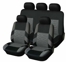 SUPER 5-Sitz Komplettsatz Sitzbezüge Schonbezüge Stoff Auto Universal NEU