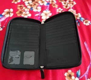 ORAN Australia Black Small Purse Wallet Leather VGC B55 - Imagen 1 de 4