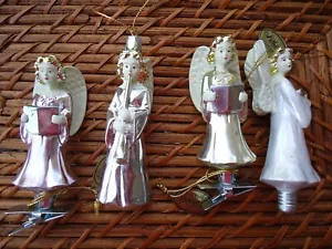 Katherine's Collection Engel Ornamente Set 4 Karoling Musik Harfe Clips hängend - Bild 1 von 12