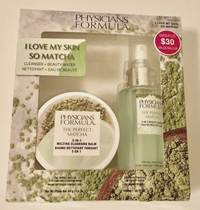 PHYSICIANS FORMULA I Love My Skin So Matcha CLEANSER & BEAUTY WATER 2 Piece Set - Picture 1 of 7