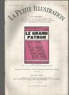 LA PETITE ILLUSTRATION N°276 LE GRAND PATRON - PIECE EN 3 ACTES ET 4 TABLEAUX