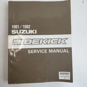 1991 Suzuki Sidekick Shop Service Repair Manual JX JL JS JLX Convertible 1.6L - Picture 1 of 9